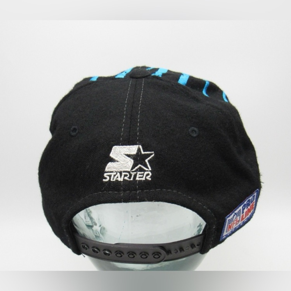 CAROLINA PANTHERS STARTER Black and Blue Wool Cap - Picture 4 of 14